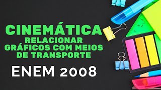 Cinemática  ENEM 2008  Relacionar gráfico com meios de transporte [upl. by Morissa]