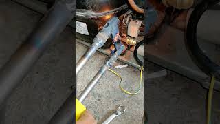 Compressor copper pipe sealing welding process Good tools and machinery make work easy [upl. by Purcell]