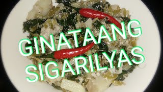 GINATAANG SIGARILYAS Bicol recipe [upl. by Ellehsyt]