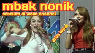 Profesi mbak nonik sebelum jadi pemain film di woko channel  seniman lokal jaya [upl. by Sidalg]