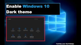 How To Enable Windows 10 Hidden Dark Theme [upl. by Aneahs]