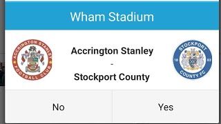 Accrington Stanley v Stockport county Tuesday 3rd September 2024 [upl. by Coe]