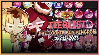 Cookie Run Kingdom  จัดอันดับTierList คุกกี้รันคิงด้อมในโหมดPVEปั้นมาคุ้มแน่นอนUpdate 28122023 [upl. by Assirat610]