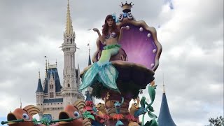 Festival of Fantasy Parade Ariel Disney World Magic Kingdom February 2018 shorts [upl. by Enale593]