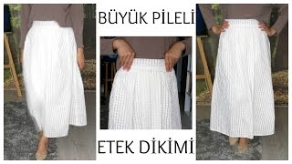 Pileli Etek Nasıl Dikilir  ortadüzey [upl. by Hartill]