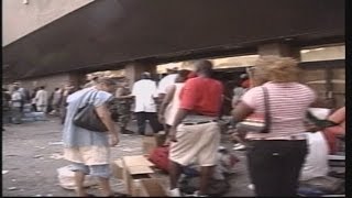 From the archives Raw look at the scene outside Superdome days after Katrina [upl. by Sedgewake]