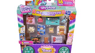 UNBOXING SHOPKINS REAL LITTLES SNACK TIME REAL LITTLES FRIDAY BLIND BAG OPENING [upl. by Disraeli]