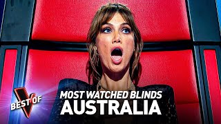 MOST WATCHED Blind Auditions EVER on The Voice Australia [upl. by Jerrol]