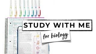 ☆ STUDY WITH ME 1 BIOLOGY  iPad Pro 105 amp GoodNotes 4 App  September Studies [upl. by Valeria]