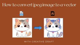 How to convert image to vector jpeg to vector in illustrator [upl. by Peisch]