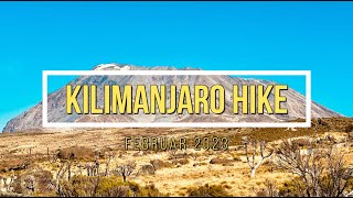 Kilimandscharo Besteigung Februar 2023  single hiking Kilimanjaro 4K [upl. by Nahseez23]