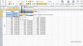 Cómo aplicar bordes y sombreado en Excel [upl. by Ahseirej]