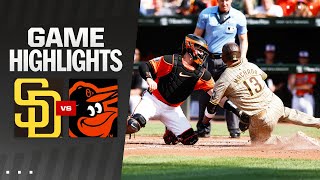 Padres vs Orioles Game Highlights 72724  MLB Highlights [upl. by Patience]