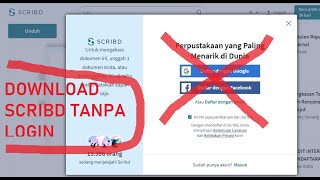 Cara Download File di Scribd Gratis II Tanpa Daftar tanpa Upload File [upl. by Siusan96]