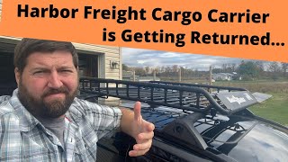 Harbor Freight Haul Master Cargo Carrier Review  Its Coming Off [upl. by Steve]