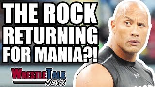 The Rock Dwayne Johnson At WWE WrestleMania 34  WrestleTalk News Mar 2018 [upl. by Osyth]