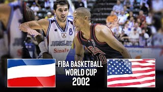 Yugoslavia vs USA  Classic Full Games  FIBA Basketball World Cup 2002 [upl. by Waligore]