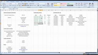 Create a Credit Control Spreadsheet using Microsoft Excel [upl. by Nomihs]