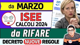 ⚠️ ISEE 2024 CALCOLI da RIFARE➡INPS MELONI CAMBIA REGOLE PER PAGAMENTI da MARZO errore ASSEGNO UNICO [upl. by Chryste]