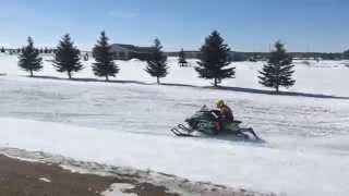 Arctic Cats Zach Herfindahl Worlds Fastest Snowmobile Ditch Racer [upl. by Landon]