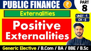 Positive Externalities amp its Solution  Public Finance GE  Bcom H GE Sem 4 amp BA sem 6 [upl. by Aihsei]