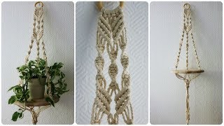 Makramee Blumenampel 4  DIY  Macrame Plant Hanger eng sub [upl. by Ecenahs]