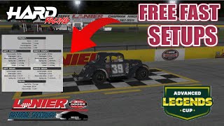 How to Get FREE Fast Setups for Lanier National Speedway or ANYWHERE  Advanced Legends Cup iRacing [upl. by Nyvar]