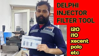 DELPHI INJECTOR FILTER CHANGE  I20 INJECTOR FILTER REMOVER TOOL  HOW TO REMOVE INJECTOR FILTER [upl. by Lekcar94]