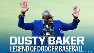 Dusty Baker honored by the Dodgers Full ceremony and hear from Dusty [upl. by Trude]