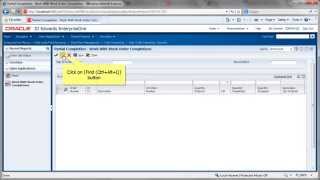 Accessing Work Order Completions  JDE E1 91  Shop Floor Control [upl. by Hsirahc353]