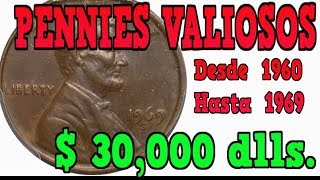 PENNIES DE 1960 A 1969 VALIOSOS BUSCALOS [upl. by Nathanil]