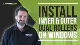 How to install inner and outer dual roller blinds on your windows [upl. by Jarad]