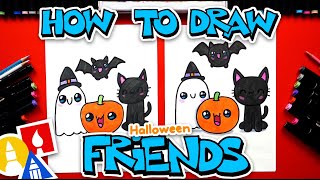 How To Draw Halloween Friends [upl. by Neeneg]