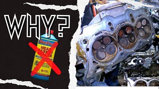 Why We Wont Use Head Gasket Sealer in a Can  Jeep 36 Head Gasket Replacement [upl. by Adamina67]