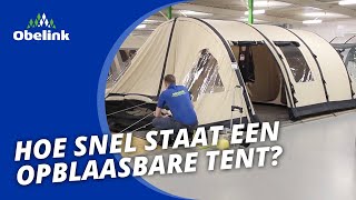 Hoe snel staat een opblaasbare tent  Obelink Vrijetijdsmarkt [upl. by Teague224]