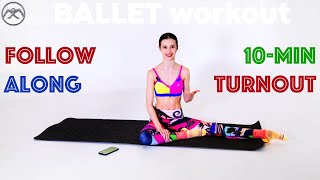 10min followalong TURNOUT WORKOUT with BALLERINA Maria Khoreva [upl. by Bbor]