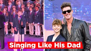 Robin Thicke’s Son Julian Singing Like His Dad [upl. by Anires]