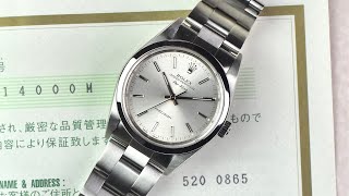 Rolex Oyster Perpetual AirKing ref 14000M Y serial [upl. by Nilkcaj]