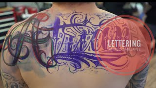 Lettering Tattoo Timelapse [upl. by Nennek921]