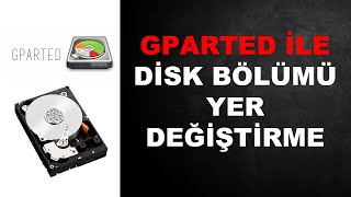 Disk Bölümü Yer Değiştirme  Gparted  Disk Partisyonu  Disk Bölümü Kaydırma [upl. by Ingaborg]