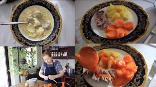 Tradicionalni nedeljni ručak u Bačkoj Supe mesa sosa Rinflajš [upl. by Alesig236]