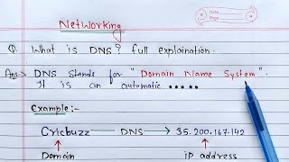 What is DNS full Explanation  Networking [upl. by Arron841]