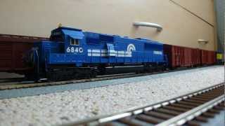 H0 Proto 2000 SD60 Conrail with DigitraxampMRC Decoder [upl. by Nhaj]