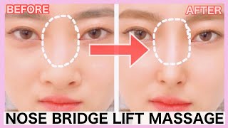 Nose Bridge Lift Massage Reshape Sharpen Your Nose Reduce Fat Nose Without Surgery [upl. by Siobhan]