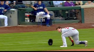 Max Kepler trips over his bat [upl. by Brunhilde]