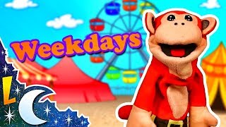 Dias de la Semana en Inglés con El Mono Sílabo  Videos Educativos para Niños  Lunacreciente [upl. by Yahs525]