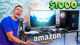 I Built a Full Gaming Setup for 1000 using only Amazon [upl. by Cindelyn]