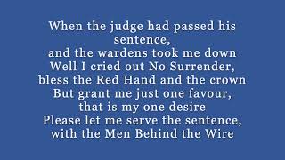 Men Behind the Wire with Lyrics [upl. by Keynes]