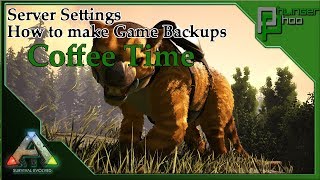 Coffee TimeW Phlinger  Server Settings  How to make a local Game Backup [upl. by Earej]