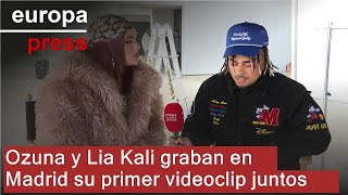 Ozuna y Lia Kali graban en Madrid su primer videoclip juntos [upl. by Donalt]